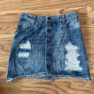 Epic threads size 12 distressed jean shorts